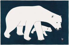 Bears on Blue (Stonecut & Stencil, 43.7 x 62cm)